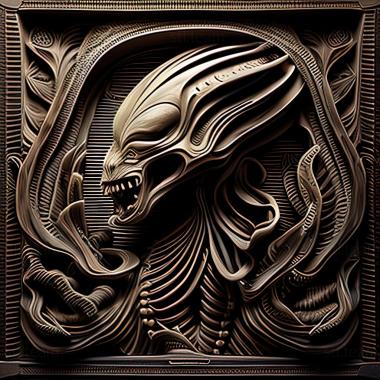 3D model st alien (STL)